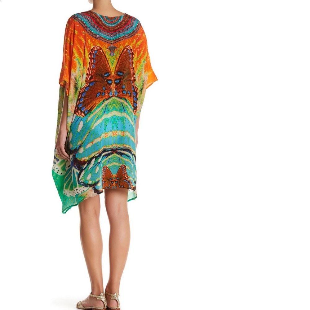 ☀️ Printed Sharkbite Hem Kaftan - Picture 3 of 5